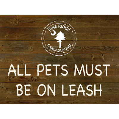 All Pets Must be on Leash