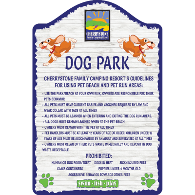 Dog Park Rules 24  x 36