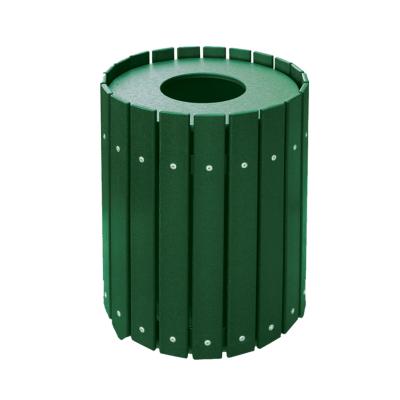 GT1810 Round Slatted Trash Container